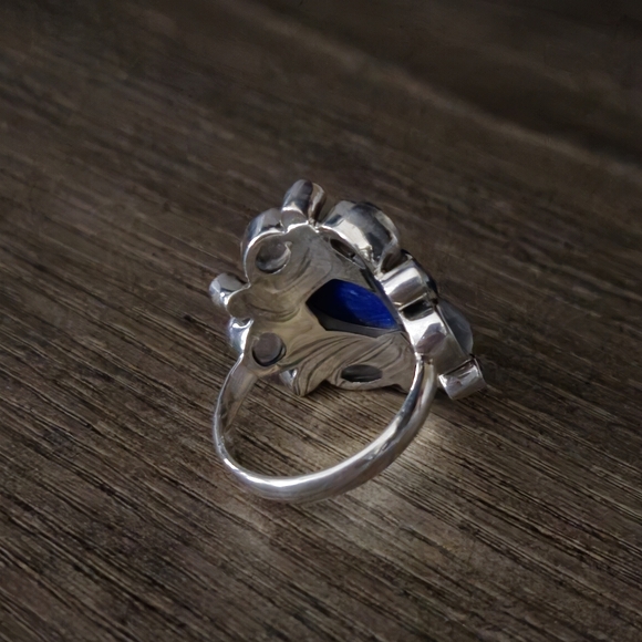 Nicky Butler Lapis and Moonstone Ring - Picture 6 of 14